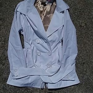 G by Guess white belted trench coat